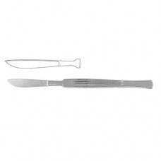 Dissecting Knife / Opreating Knife Bellied Blade - Fig. 8 Stainless Steel, 14 cm - 5 1/2"